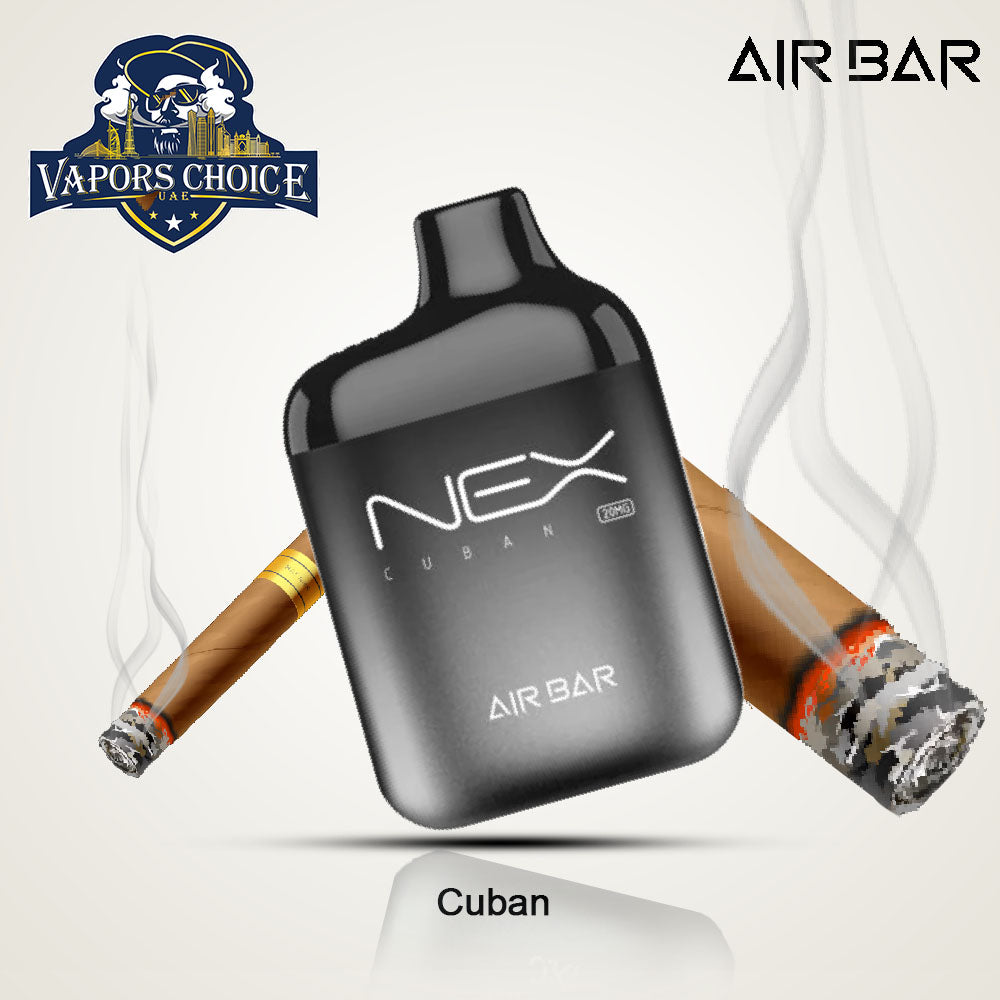 AIR BAR NEX (20mg & 50mg) 6500 PUFFS - DISPOSABLE VAPE Cuban UAE Dubai & Ajman